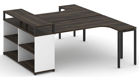 Рабочая станция с опорным стеллажом с верхним горизонтом CN.DSA-204