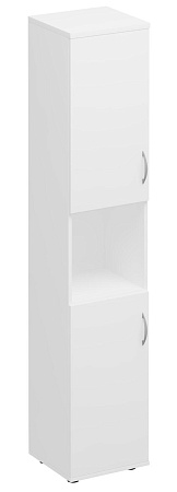 Шкаф для документов узкий 2-дверный с нишей К 384