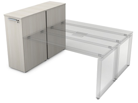 Тумба с выкатной секцией и общим топом 9ТП.002.4