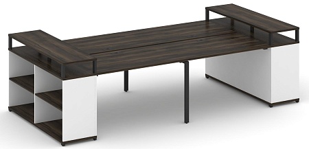 Рабочая станция с опорными стеллажами с верхними горизонтами CN.DRS-250