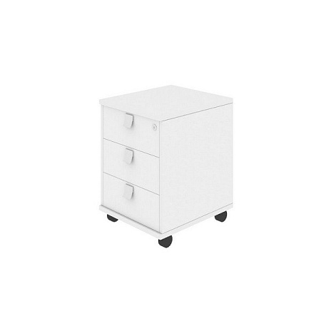 Тумба подкатная (3 ящика фолдинг, с замком) Л.ТМ-3F