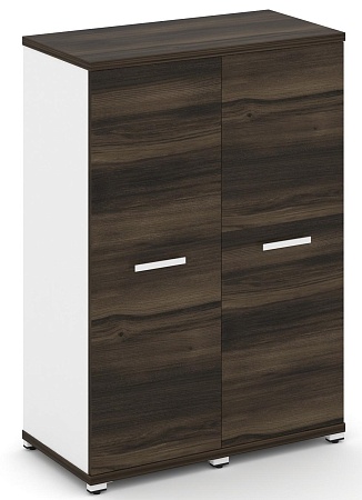 Шкаф две узкие секции, 3 ниши (2 фасада ЛДСП, 3 ниши) CN.STU-326 B/W