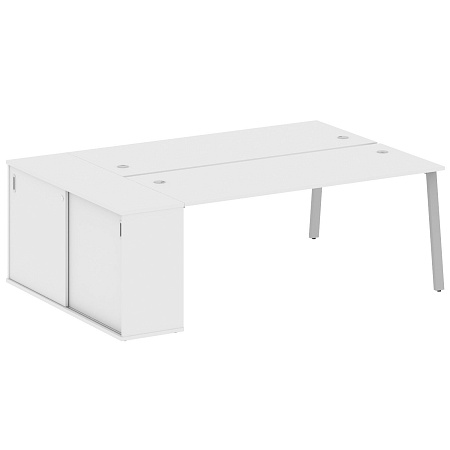 Рабочая станция на А-образном м/к с опорным шкафом-купе БА.РС-СШК-1.5