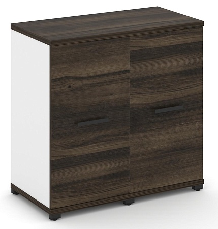 Шкаф две узкие секции, 2 ниши (2 фасада ЛДСП в раме, 2 ниши) CN.STU-223 B/W