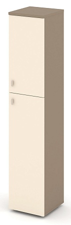 Шкаф высокий узкий правый (1 средний фасад ЛДСП + 1 низкий фасад ЛДСП) ES.SU-1.8(R)