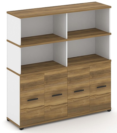 Распашной шкаф опорный/приставной с надставкой высокой CN.SOPR-008 B/W