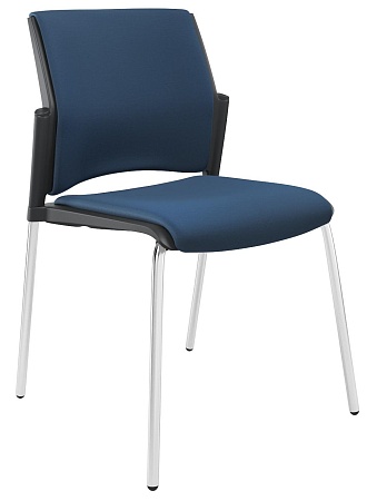 RESTART Стул, каркас Хром, Пластик Черный ЦБ-00011285