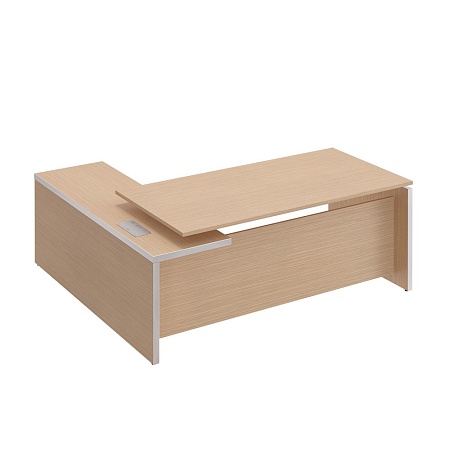 Стол руководителя с брифинг приставкой боковой правой МЕ 139