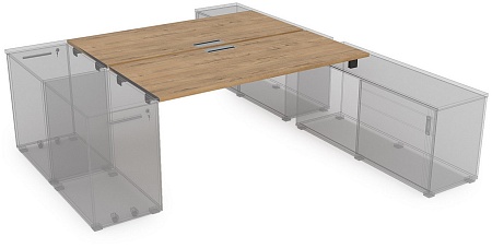 Стол системы Бенч, сдвоенный, на 2 рабочих места СБДТ.984