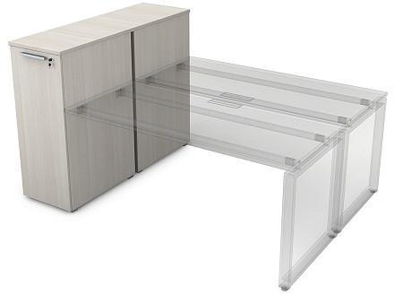 Тумба с выкатной секцией и общим топом 9ТП.012.4