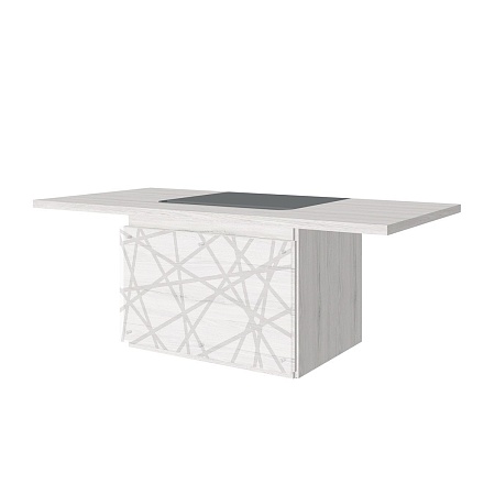 Стол руководителя с декоративным траверсом TS-200 + TS-100.3