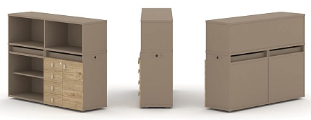 Набор №7. Тумба двойная + низкая надставка ES.NB.2N-7