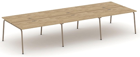 Рабочая станция на 6 мест с лючком ES.D.RS-6.3-LK