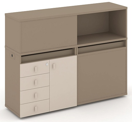 Набор №15. Тумба двойная + низкая надставка ES.NB.2N-15