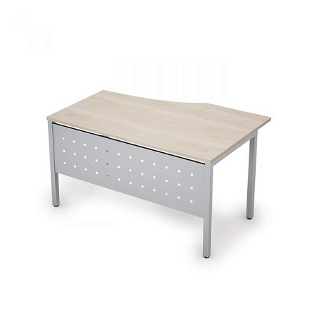 Стол криволинейный с экраном из металла левый 6МК.022