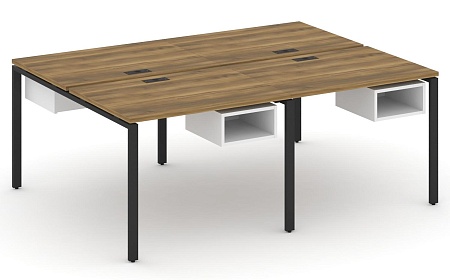 Рабочая станция двухсторонняя с подвесными тумбами на 4 места CN.DRS-121