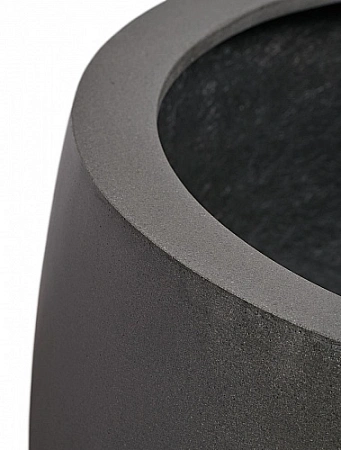 Кашпо Treez Effectory Beton Большой округлый конус Тёмно-серый бетон д-90 см, в-86 см