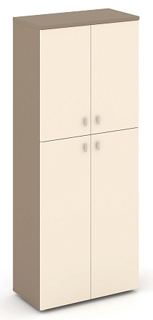 Шкаф высокий широкий (2 средних фасада ЛДСП + 2 низких фасада ЛДСП) ES.ST-1.8