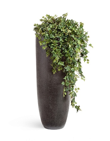 Кашпо TREEZ Effectory Stone Высокий конус Giant Тёмно-серый камень в-120 см, д-45 см 1/1