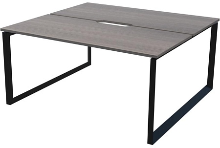 Бенч двойной на 2 рабочих места на металлокаркасе НТМП.О.Б2-140