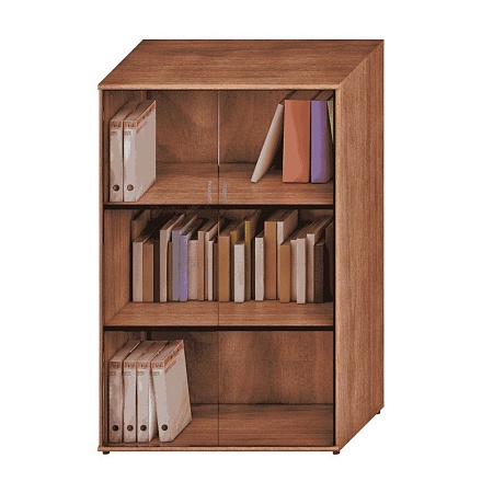 Шкаф  со стеклянными дверями средний Исп.15