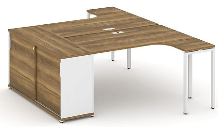 Рабочая станция с опорным стеллажом CN.DSA-217 B/W