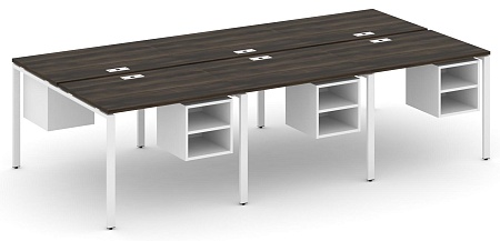 Рабочая станция двухсторонняя с подвесными тумбами на 6 мест CN.DRS-145