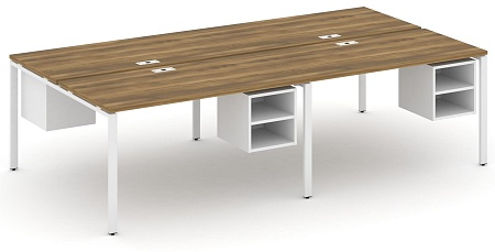 Рабочая станция двухсторонняя с подвесными тумбами на 4 места CN.DRS-127