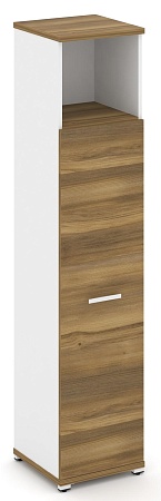 Шкаф одна узкая секция, 5 ниш ( фасад ЛДСП накладной на 4 ниши ) CN.STU-516 B/W