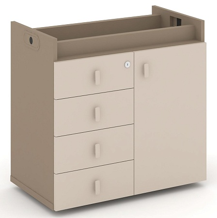 Тумба опорная - Фасад + ящики ES.TON-2