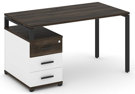 Стол письменный с одной опорной тумбой CN.SP-303 B/W