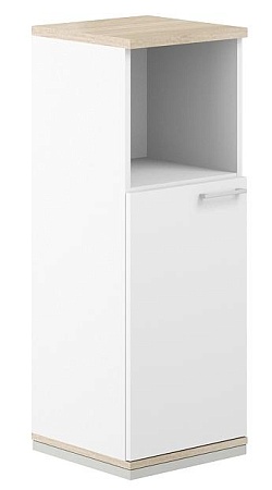 Шкаф 3 ур. 400 с нишей AG.215.WH.WH.WH.L