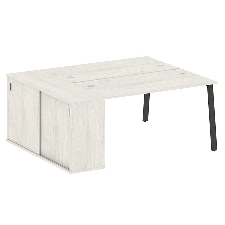 Рабочая станция на А-образном м/к с опорным шкафом-купе БА.РС-СШК-1.3