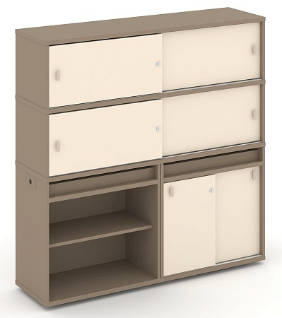 Набор №14. Тумба двойная + высокая надставка ES.NB.2V-14