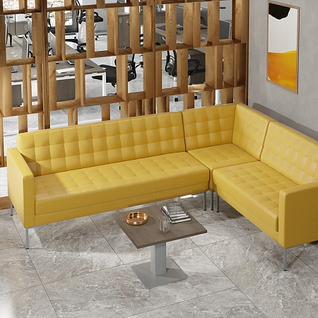 Секция с подлокотником двухместная правая FR-SP-02(R)