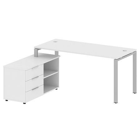 Рабочая станция с опорной тумбой левая БП.РС-СТС -2.4 Л