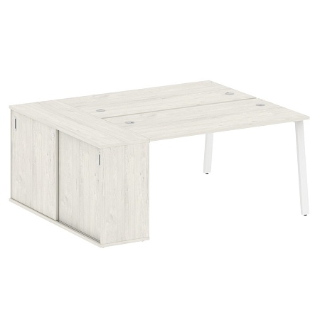 Рабочая станция на А-образном м/к с опорным шкафом-купе БА.РС-СШК-1.3