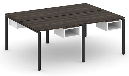 Рабочая станция двухсторонняя с подвесными тумбами на 4 места CN.DRS-121