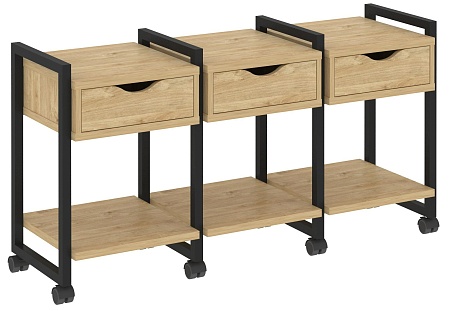 Тумба на колесных опорах наборная. Вариант №4 VR.L-TN-4.K