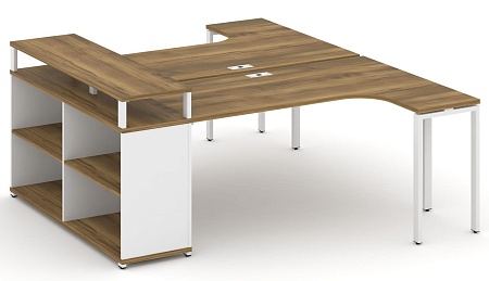 Рабочая станция с опорным стеллажом с верхним горизонтом CN.DSA-204