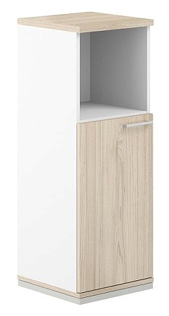 Шкаф 3 ур. 400 с нишей AG.215.WH.WH.WH.L