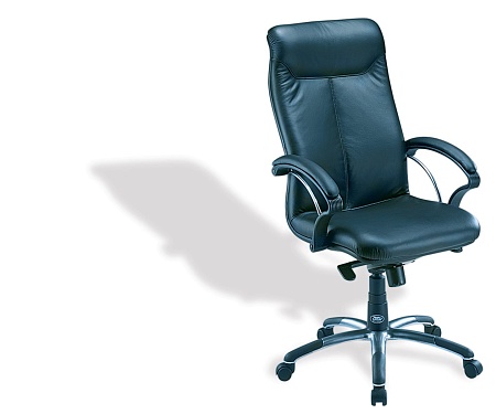 MAXUS/A Кресло кожа/кожзам ЧЕРНЫЙ ML99AL (Bl)/ MAS211 H/L