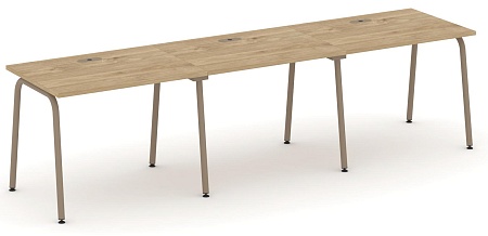 Рабочая станция на 3 места с лючком ES.RS-3.1-LK