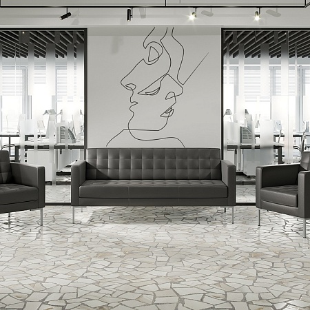 Секция с подлокотником трехместная правая FR-SP-03(R)