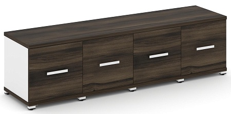 Шкаф пять узких секций, 1 ниша (4 фасада ЛДСП, 1 ниша) CN.STU-143 B/W