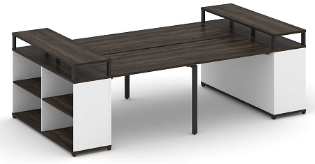 Рабочая станция с опорными стеллажами с верхними горизонтами CN.DRS-249