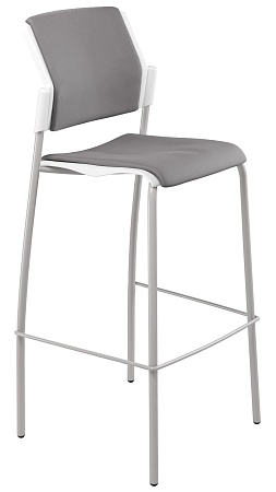 MOVIE барный, каркас Серый, Пластик Белый ЦБ-00011503