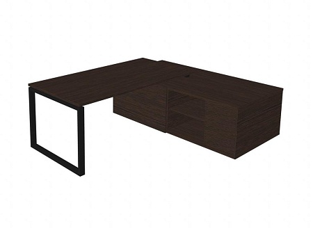 Стол руководителя с тумбой RD-180.1+ RD 38R