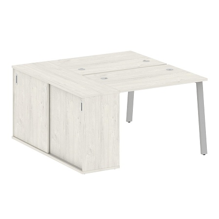 Рабочая станция на А-образном м/к с опорным шкафом-купе БА.РС-СШК-1.1