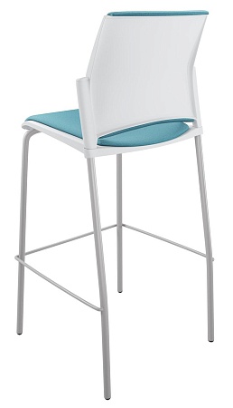 RESTART барный, каркас Серый, Пластик Белый ЦБ-00014025